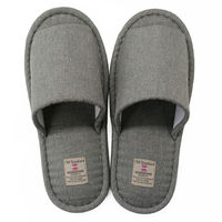 オクムラ スリッパ  オールドスタンダード外縫い 来客用 ルームシューズ  Lサイズ グレー BSAA7007GY 1足