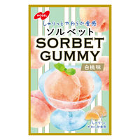 グミ 食べきりサイズ ソルベットグミ 白桃味 50g 1セット(1個×6) ノーベル