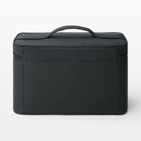 無印良品 ナイロンメイクボックス 黒 Ｌ 約３６×１６．５×２０．５ｃｍ 良品計画