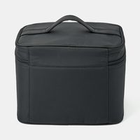 無印良品 ナイロンメイクボックス 黒 Ｍ 約２４×１６．５×１８ｃｍ 良品計画