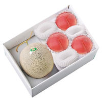 アデリー 【お中元】北海道メロンと桃 AF-HMM13 1箱（直送品）