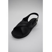 山一 スタンダードクロスサンダル ブラック S 10BKS 1足 67-9300-16（直送品）