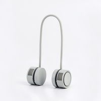 ロア・インターナショナル 羽なし 首掛け扇風機 Neck Band Fan Rolling ミントグレー DSN23088GR 1個
