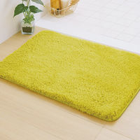 ふわふわ吸水大判バスマット ピスタチオグリーン 1セット（3個）