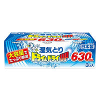 ドライ＆ドライUP コンパクト 除湿剤 大容量 630mL 1セット（3個入×12パック） 白元アース