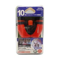 ミザールテック 双眼鏡 10倍 レッド CB-210P-RD 1個 65-9408-22（直送品）