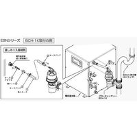 日本イトミック 電気温水器用膨張水排出装置ブローキャッチャー 逃がしホースセット BCH-K 1セット 63-8594-43（直送品）