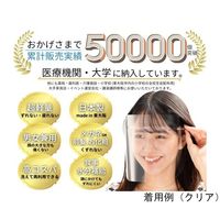 ミノル化学工業 HMフェイスシールド ブラック 1セット (フレーム1個+替シールド5枚) hmfs_black_1set（直送品）