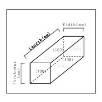 単結晶ダイヤモンド(ダイヤモンド工具用途)DEーD<全面(100)> 5×1.5×1.5mm CMMQ44AA-501515 1個（直送品）