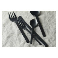 佐藤金属興業 ブラック スモールスプーン 118360 1個（直送品）