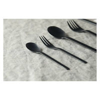 佐藤金属興業 ブラック フォーク 118353 1セット(5個)（直送品）