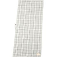 チェックガーゼパイルフェイスタオル グレー studio CLIP