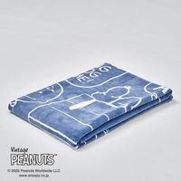 nishikawa スヌーピー 綿毛布 ハピネス ネイビー FQ05101602860 オーガニックコットン使用 泉大津製 1枚