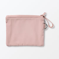 無印良品 ポリエステルダブルファスナーケース ピンク Ｓ 約１０×１３．５ｃｍ 良品計画