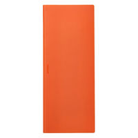 キングジム ハードホルダー ホッソ（透明） A4 5枚収容 オレンジ 5050TーOR 1セット（1冊×40）