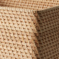 無印良品 重なるラタン長方形バスケット 特大 （Ｖ）約幅３６×奥行２６×高さ３１ｃｍ 良品計画