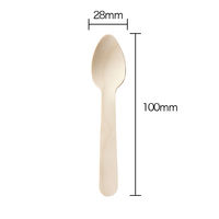 今村紙工 木製デザートスプーン 100mm 1袋（100本入）