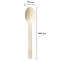 今村紙工 木製スプーン 160mm 1セット（200本：100本入×2袋）