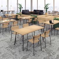 【組立設置込】コクヨ フランカ テーブル 角形単柱脚 幅900×奥行900×高さ720mm ブラウンオールナット×ブラック 1台（直送品）