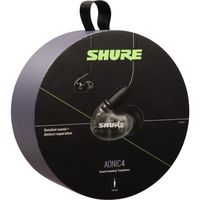 SHURE 高遮音性イヤホン／ブラック（リモコンマイク付きケーブル） SE42HYBK+UNI-A 1個（直送品）