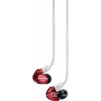 SHURE 高遮音性イヤホン/レッド(ストレートケーブル) SE535LTD-A 1個（直送品）