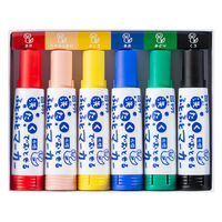 サクラクレパス 洗たくでおとせるふとふとマーカー 6色セット 水性 MK-L6