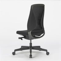 中央可鍛工業 シルエットチェア　多機能メッシュチェア　ランバーサポート付き　ブラック1脚（取寄品）