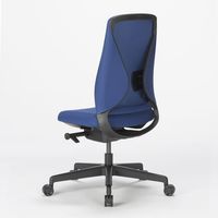中央可鍛工業 シルエットチェア　多機能メッシュチェア　ランバーサポート付き　ブルー1脚（取寄品）
