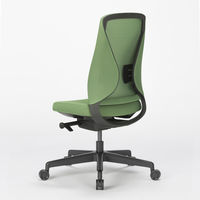 中央可鍛工業 シルエットチェア　多機能メッシュチェア　ランバーサポート付き　グリーン1脚（取寄品）