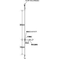 ハヤブサ E-721-11-4 エース ふかせ 4.5m 2本針 1袋（直送品）