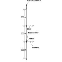 ハヤブサ E-734-13-8 エース ふかせ 9m 3本針 1袋（直送品）