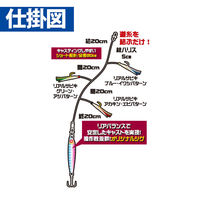 ハヤブサ HA281-50-1 堤防ジギングサビキ 3本鈎 1袋（直送品）