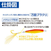 ハヤブサ HE113-5 直撃 ルアー系メタルリグ ジグタイプ 1パック（直送品）