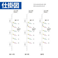 ハヤブサ HS206-3-0.8 小アジ専科 ピンクオーロラ 1袋（直送品）