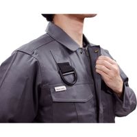 AMTX NK-001 ファン付防炎作業服 チャコール 5L　1着 日光物産（直送品）