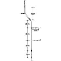 ハヤブサ SE773-15-6 カレイ ピーコックアピール 3本鈎 1袋（直送品）