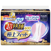 ソフィ超熟睡400 極上フィットスリム 特に多い夜用 羽つき 40cm 8枚入×3個 生理用ナプキン ユニ・チャーム