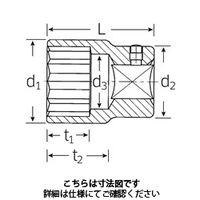 スタビレー (1”SQ)ソケット (12角) 60ー32 1個（直送品）