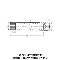 スタビレー (3/8SQ)スプラインソケット7/16 46ASPー14 1個（直送品）