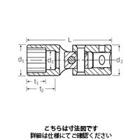 スタビレー (1/4SQ)ユニフレックスソケット 402AKー9/16 1個（直送品）