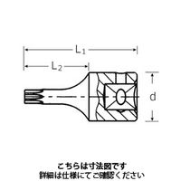 スタビレー (1/4SQ)イジリドメソケット 44KTXBーT27 1個（直送品）