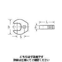 スタビレー (3/8SQ)クローフットスパナ 540AHDー1.1/4 1個（直送品）