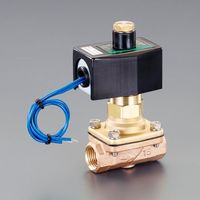 エスコ AC100V・Rc3/8” 2方向電磁弁(パイロットキック式) EA153HC-3 1個（直送品）