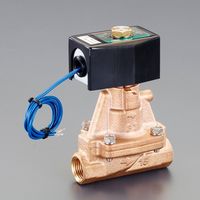 エスコ AC100V・Rc1/4” 2方向電磁弁(パイロット式) EA153HB-31 1個（直送品）