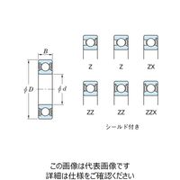 エスコ [6313Z]深溝玉軸受 EA966EC-313 1個（直送品）