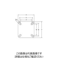 エスコ 200mm キャスター(自在金具付) EA986PT-265 1個（直送品）