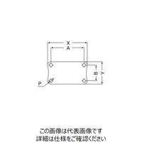 エスコ 200mm キャスター(固定金具付) EA986PT-255 1個（直送品）