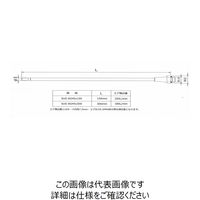 エスコ 2.3穴x150mm ノズル(エアーブローガン用/ステンレス製) EA123AS-150 1個(1本)（直送品）