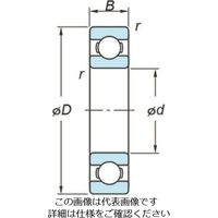 エスコ [6318ZX]深溝玉軸受 EA966EF-318 1個（直送品）