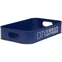 ベストコ 多目的収納ボックス シティーアーバン 浅型M ND-4546 幅400×奥行245×高さ75mm ネイビー 1個（直送品）